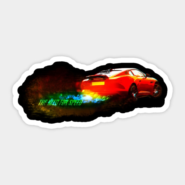 NEED FOR SPEED JAGUAR F-TYPE Sticker by mufflebox